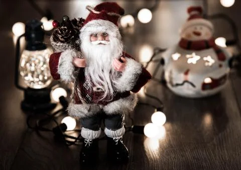 Evening Christmas composition Stock Photos