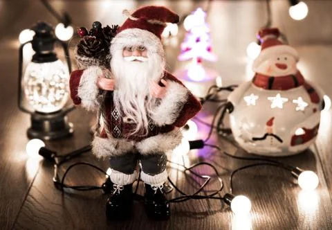 Evening Christmas composition Stock Photos