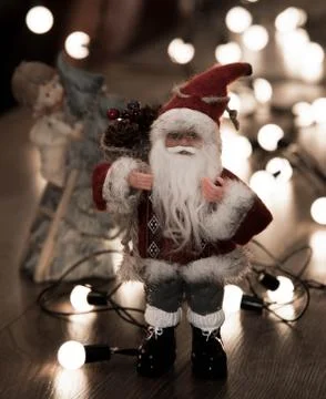 Evening Christmas composition Stock Photos