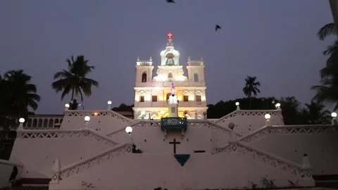 Evening church Stock-Footage 134488241