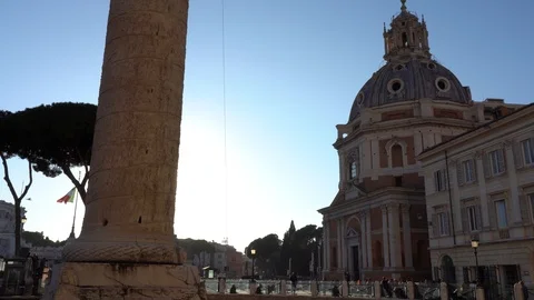 Evening church view Stock Footage 125686549
