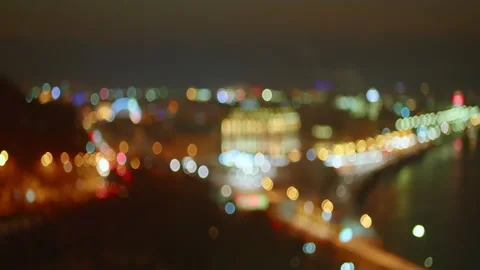 Evening city in blur Stock Footage 199475188