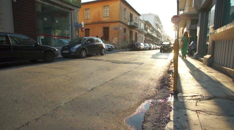 Evening city Video stock 42749674