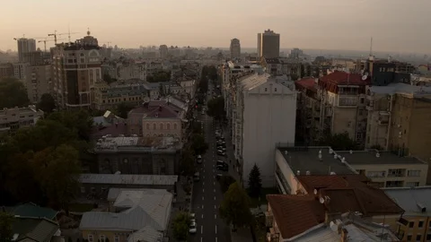 Evening in the city Stock Footage 99195531