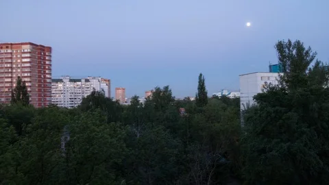 Evening in the city Stock Footage 111049459