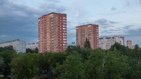 Evening in the city Stock Footage 113294645