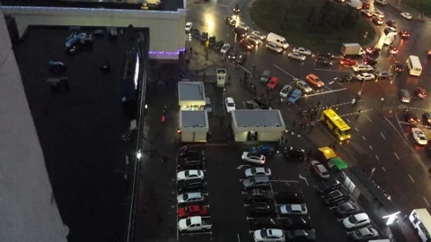 Evening city Stock Footage 151434242