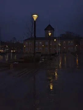 Evening city lights Foto stock