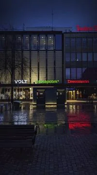 Evening city lights Foto stock
