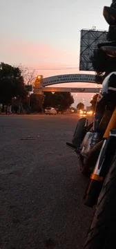 Evening city limits Stock Photos
