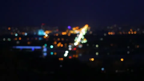 The evening city panoramic video time lapse Stock-Footage 10816636