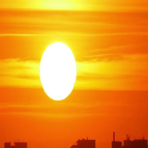 Evening city. Sunset. Stock Footage 69439275