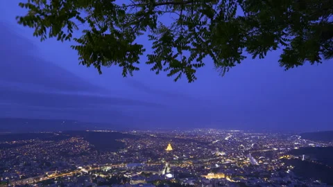 Evening city of Tbilisi Video stock 247355133