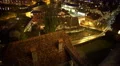 Evening city view, beautifully illuminated houses, electricity consumption 4k or 4k+ Resolution