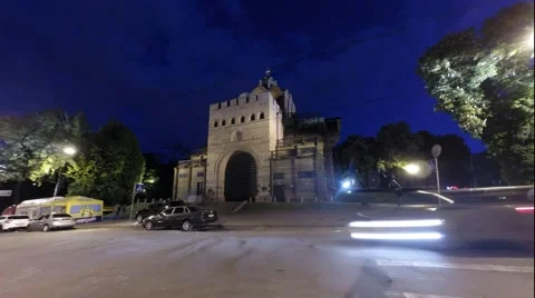 Evening city view timelapse Stock Footage 40117452