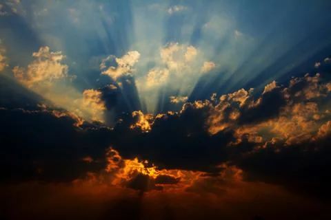 Evening cloud Stock Photos