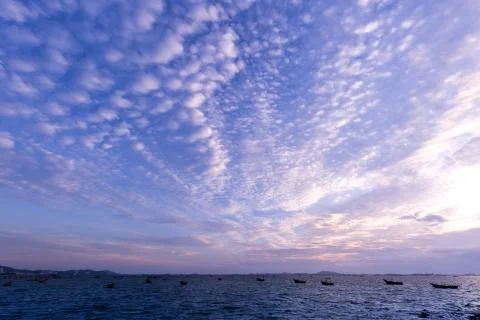 Evening cloud Foto stock