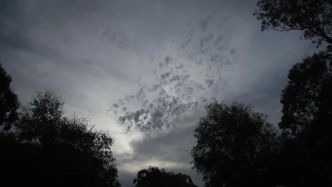 Evening cloud timelapse Stock Footage 266475552