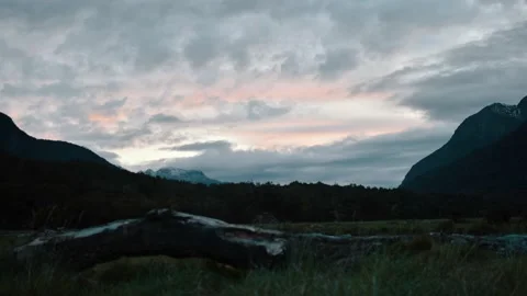 Evening cloud timelapse in mountains Stock Footage 140610876