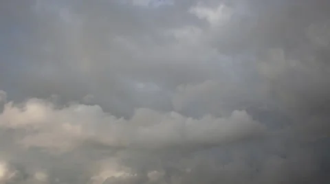 Evening clouds and rainbow Stock Footage 37262054