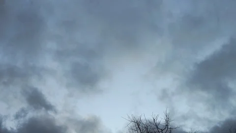 Evening clouds. dark thick crimson clouds. 2 Video stock 97796191