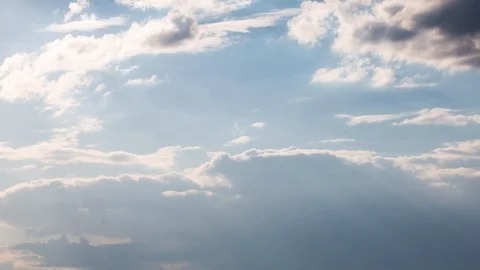 Evening clouds fast moving away and rolling to darkness. Dramatic thunderstorm Video stock 108091828
