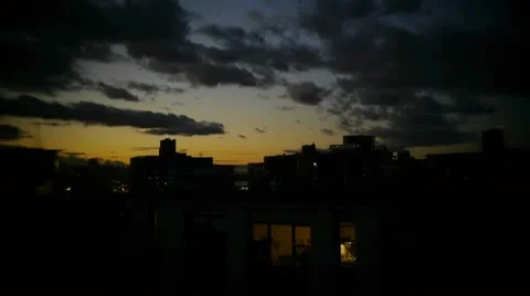 Evening clouds. Stock Footage 10717458