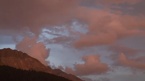 Evening clouds Stock Footage 93268828