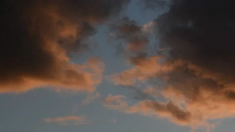 Evening Clouds over Berlin and Brandenburg, Germany Video stock 137603193