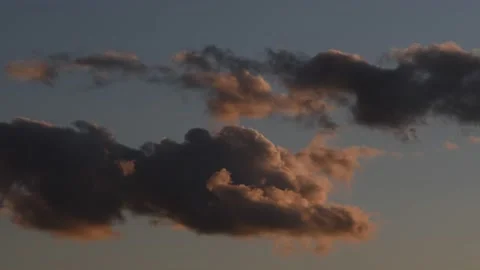 Evening Clouds over Berlin and Brandenburg, Germany Video stock 137603565