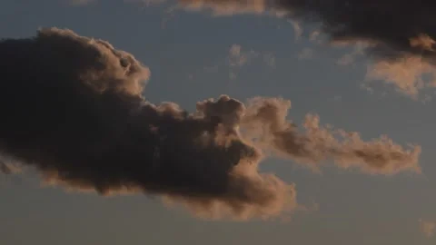 Evening Clouds over Berlin and Brandenburg, Germany Video stock 137603656