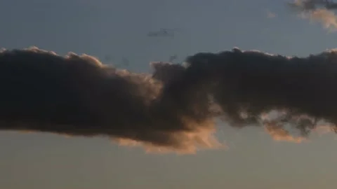 Evening Clouds over Berlin and Brandenburg, Germany Video stock 137603905