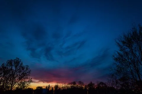  Evening clouds Stock Photos