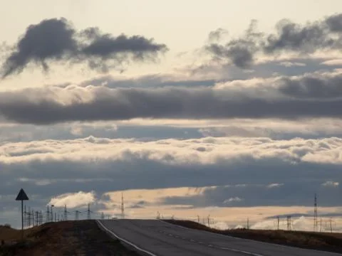 Evening clouds Stock Photos