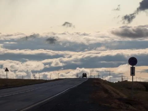 Evening clouds Stock Photos