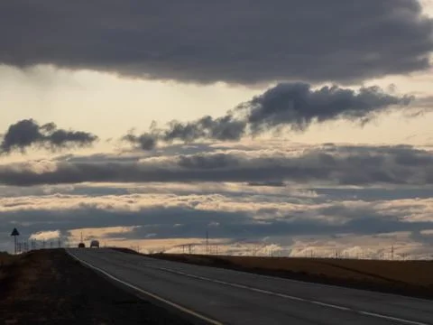 Evening clouds Stock Photos