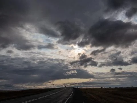 Evening clouds Stock Photos