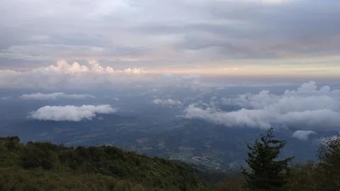 Evening clouds Stock Photos