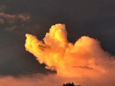 Evening clouds Stock-Fotos