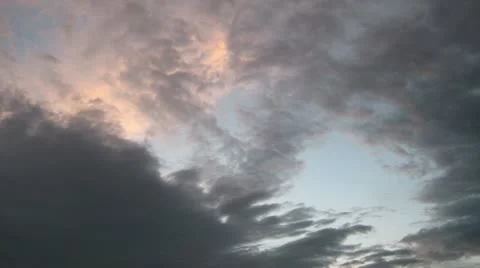 Evening Clouds Sky Timelapse Stock Footage 11294049