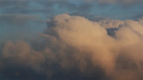 Evening clouds sky timelapse Stock Footage 90032271
