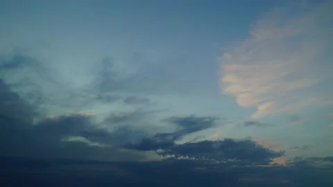 Evening clouds time laps 4k footage Stock Footage 137593078