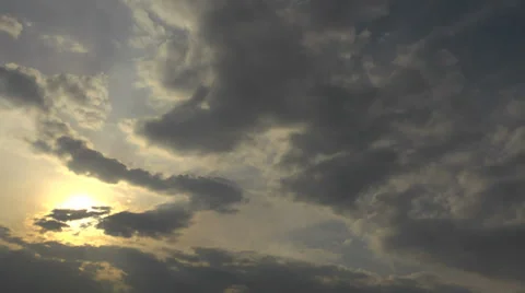 Evening clouds time lapse. Falling star, meteorite, 1080p Stock-Footage 36825556