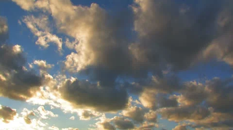 Evening clouds. Time lapse. Stock Footage 27153958