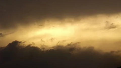 Evening Clouds Timelapse Background Stock Footage 7732045