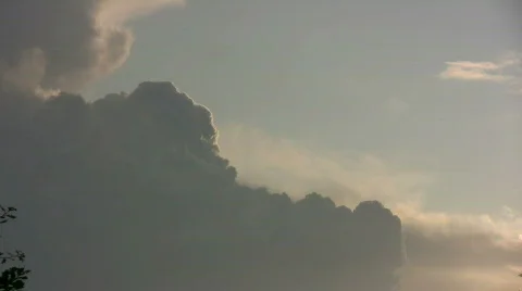 Evening Clouds timelapse Stock Footage 495446