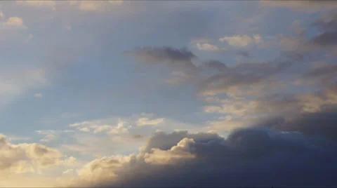 Evening clouds timelapse Stock Footage 36865157