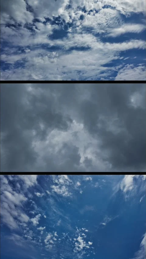 Evening clouds timelapse over the sky Stock Footage 312360325
