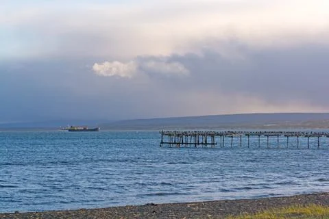 Evening Clouds on the Waterfront Photos