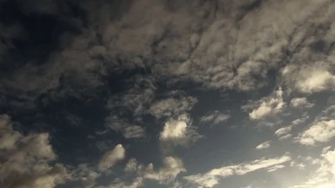 Evening Cloudscape Stock Footage 81368289